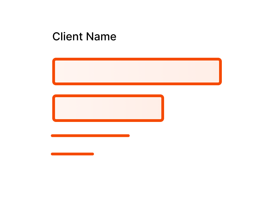 Client history preview